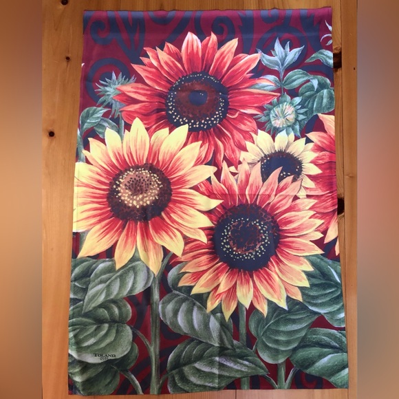 🍁Toland Vivid Fall Sunflower Full Size Flag - Picture 2 of 5